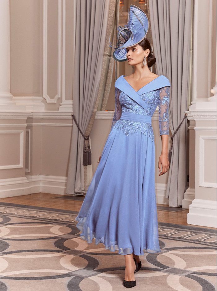 992013 Dress - Cornflower (Veni Infantino)